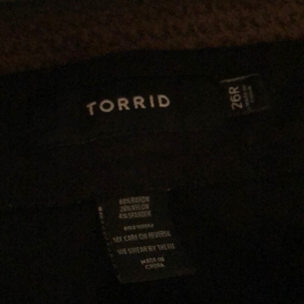 Torrid 26r Black Pants - Picture 2 of 6
